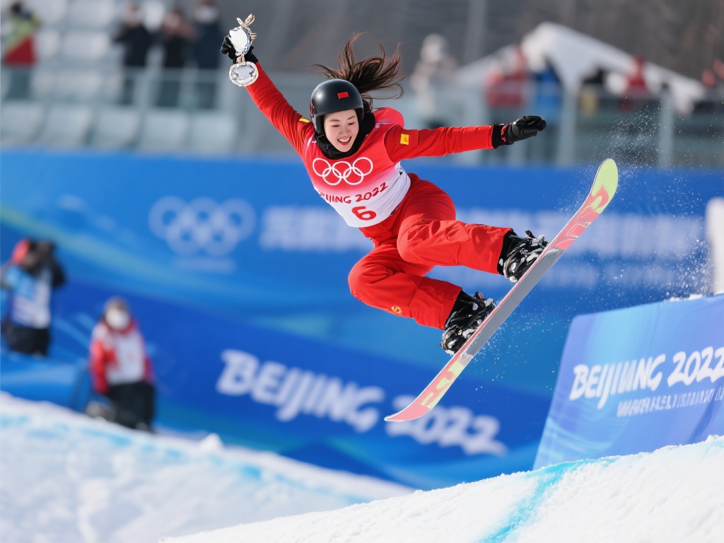 在冰雪运动的舞台上，每一次腾空与落地都承