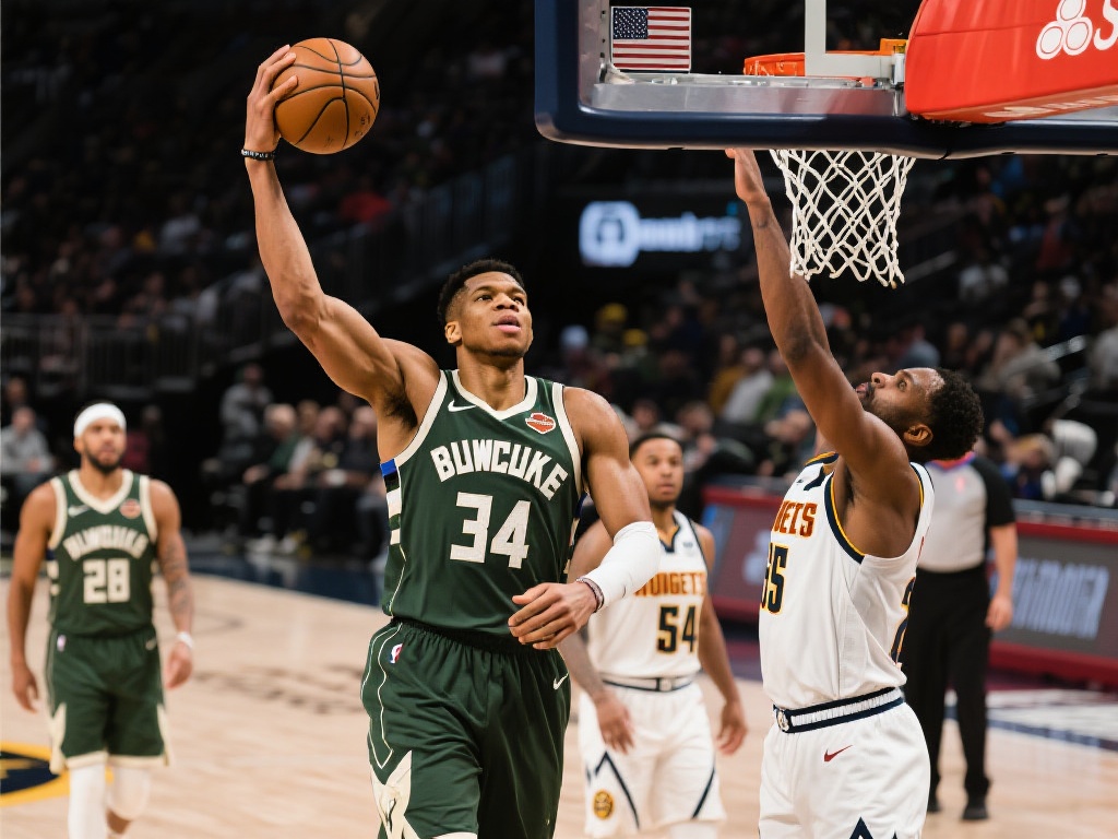 字母哥缺席,掘金轻松击败雄鹿 对于雄鹿队来说,字母哥不仅是球队的得分王