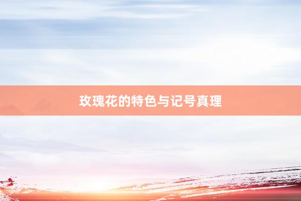 玫瑰花的特色与记号真理